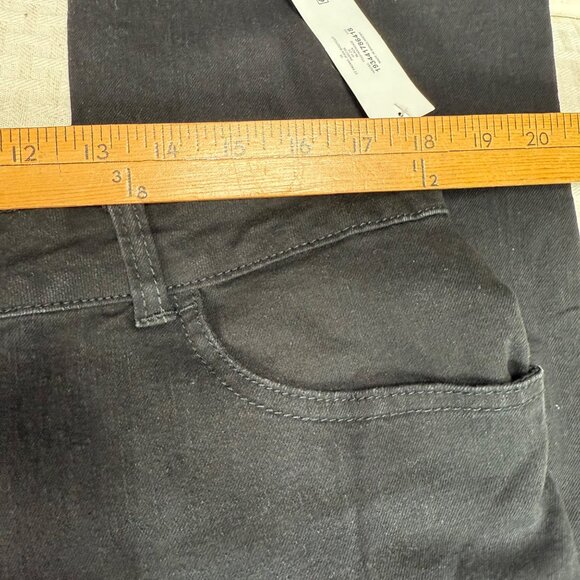 Time And Tru Womens Size 16 Black High Rise Stretch Denim Bootcut Jeans - Picture 5 of 11
